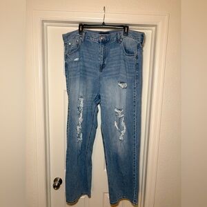 Aeropostale High Waisted Distressed Jeans
